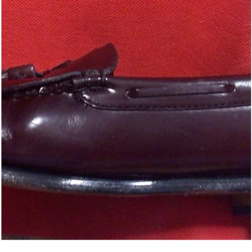 Women’s G.H. Bass Burgundy oxblood Weejun Loafers tassel and kilt 7 Wide - Picture 12 of 13
